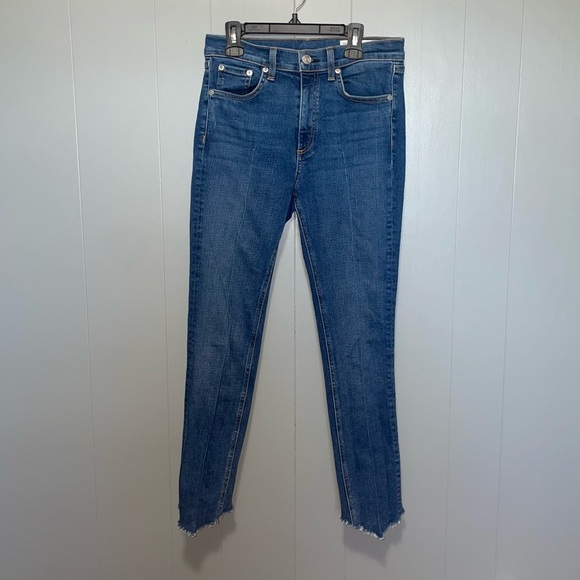 rag & bone High Rise Ankle Skinny Jeans in Manson Wash Size 27 - Picture 2 of 10